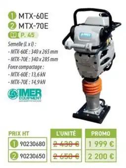 Loxam IMER EQUIPMENT MTX-60E offre