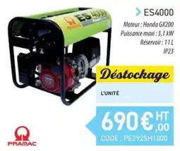 Loxam PRAMAC ES4000 offre