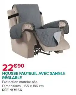 Bastide HOUSSE FAUTEUIL AVEC SANGLE RÉGLABLE offre
