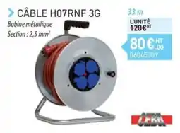 Loxam CEBA CÂBLE H07RNF 3G offre