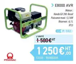 Loxam PRAMAC E8000 AVR offre