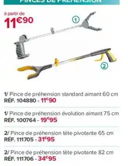 Bastide Pinces de préhension offre