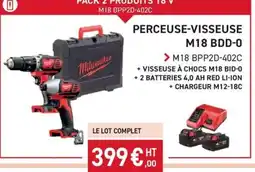 Loxam Milwaukee PERCEUSE-VISSEUSE M18 BDD-0 offre