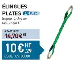 Loxam ÉLINGUES PLATES offre