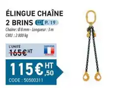 Loxam ÉLINGUE CHAÎNE 2 BRINS offre