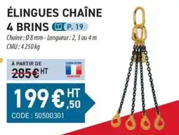 Loxam ÉLINGUES CHAÎNE offre
