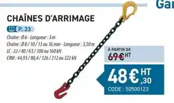 Loxam CHAÎNES D'ARRIMAGE offre