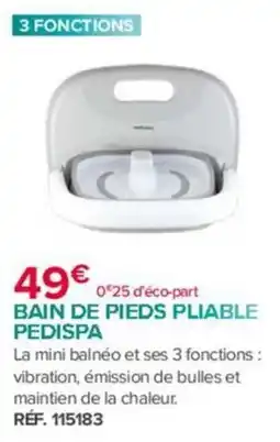 Bastide PEDISPA Bain de pieds pliable offre