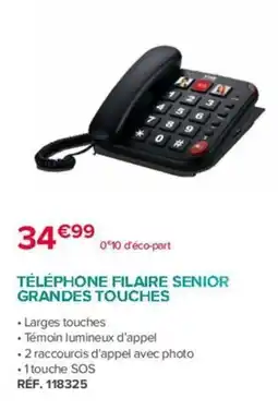Bastide TÉLÉPHONE FILAIRE SENIOR GRANDES TOUCHES offre