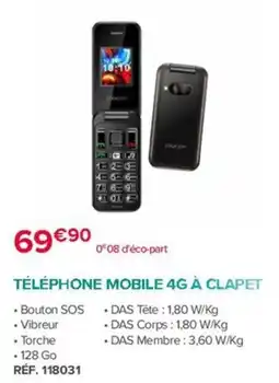 Bastide LOGICON TÉLÉPHONE MOBILE 4G À CLAPET offre