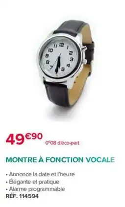 Bastide MONTRE À FONCTION VOCALE offre
