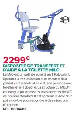 Bastide Dispositif de transfert et d'aide a la toilette milo offre