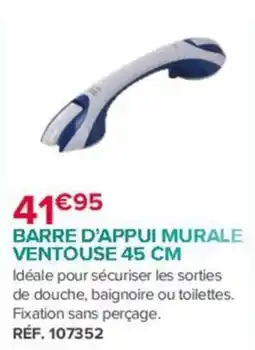Bastide BARRE D'APPUI MURALE VENTOUSE 45 CM offre