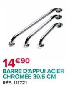 Bastide BARRE D'APPUI ACIER CHROMÉE offre