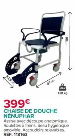 Bastide NÉNUPHAR CHAISE DE DOUCHE offre