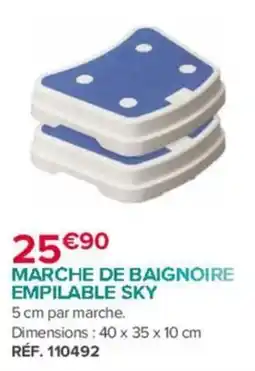 Bastide SKY Marche de baignoire offre