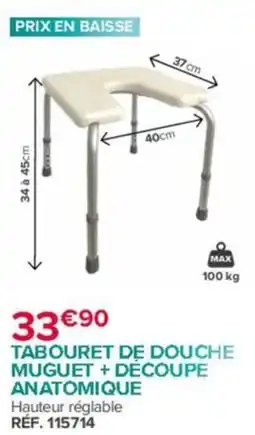 Bastide MUGUET TABOURET DE DOUCHE offre