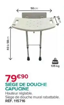 Bastide CAPUCINE Siège de douche offre