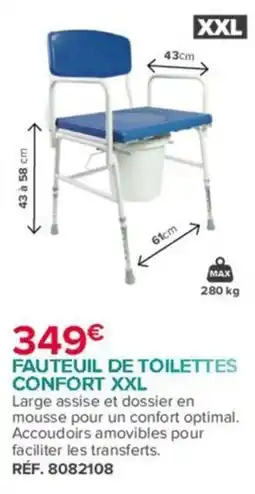 Bastide FAUTEUIL DE TOILETTES CONFOR XXL offre