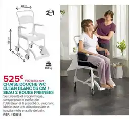 Bastide Clean Chaise douche WC offre