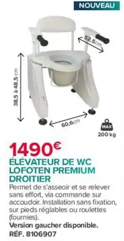 Bastide LOFOTEN PREMIUM ÉLÉVATEUR DE WC DROITIER offre
