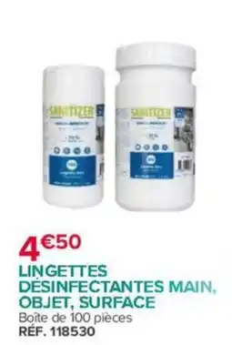 Bastide SANITIZER Lingettes désinfectantes offre