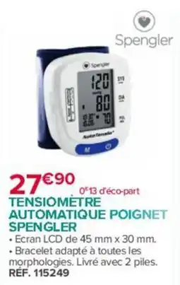 Bastide Spengler TENSIMETRE AUTOMATIQUE POIGNET offre