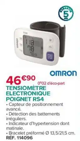 Bastide OMRON TENSIMETRE ELECTRONIQUE POIGNET RS4 offre