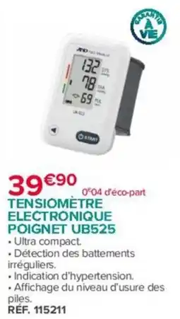 Bastide JTD TENSIMETRE ELECTRONIQUE POIGNET UB525 offre