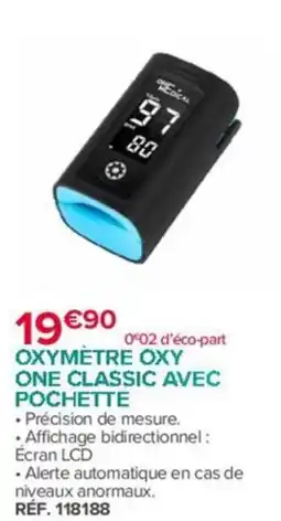 Bastide ONE MEDICAL OXYMÈTRE OXY ONE CLASSIC AVEC POCHETTE offre