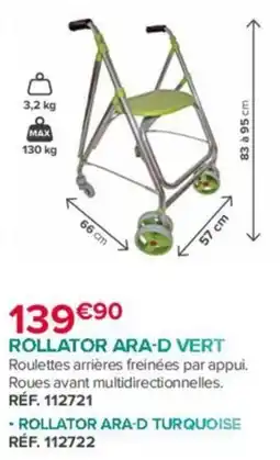 Bastide ROLLATOR ARA-D VERT offre