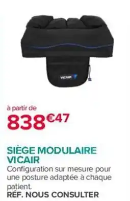 Bastide VICAIR SIÈGE MODULAIRE offre