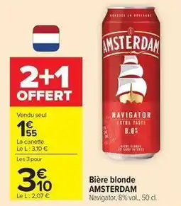 Carrefour Navigator - bière blonde offre