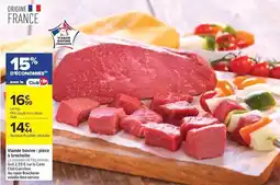 Carrefour Carrefour - viande bovine: pièce à brachette offre