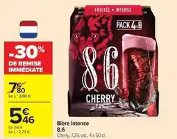 Carrefour 8.6 - bière intense offre