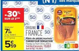 Carrefour Market Carrefour - filets de poulet marinés offre