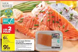 Carrefour Market Carrefour - pavé de saumon atlantique avec pessac offre