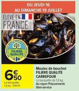 Carrefour Market Carrefour - moules de bouchot filiere qualite offre
