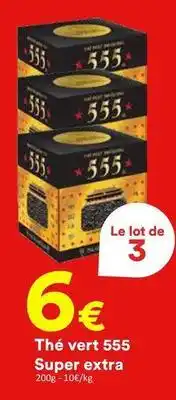 Hmarket Thé vert 555 super extra offre