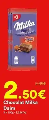 Hmarket Milka - chocolat offre