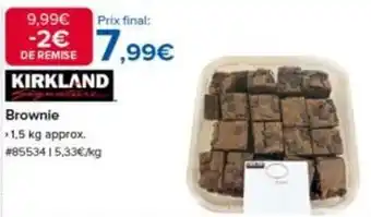 Costco Kirkland - brownie offre