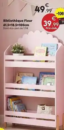 Maxi Bazar Faber - bibliothèque fleur offre