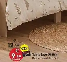 Maxi Bazar Tapis jute offre
