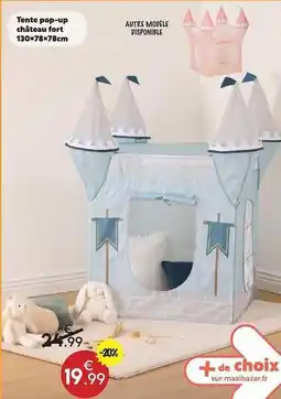 Maxi Bazar Château - tente pop-up offre
