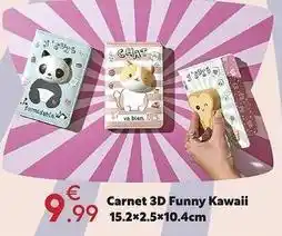 Maxi Bazar Bien - carnet 3d funny kawaii offre