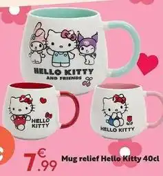 Maxi Bazar Hello kitty - mug relief kitty offre