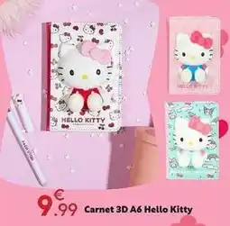 Maxi Bazar Hello kitty - carnet 3d a6 offre