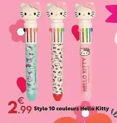Maxi Bazar Hello kitty - stylo 10 couleurs offre