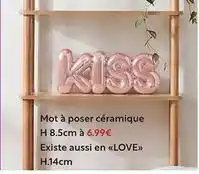 Maxi Bazar Mot à poser céramique h 8.5cm à 6.99 offre