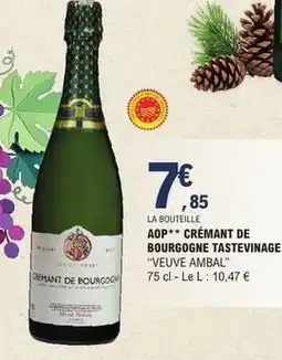 E.Leclerc Veuve ambal - aop crémant de bourgogne tastevinage offre
